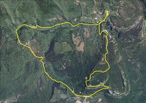Ortofoto de la ruta
